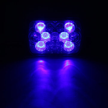 5X7 Inch H4 13 LED Headlights High Low Dual Beam Light with Atmosphere Lamp DC9-32V 40W for Jeep Gra
