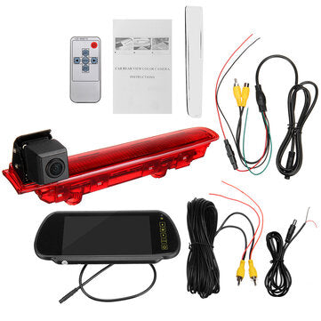 Car 170 Third Brake Light Rearview Mounting Monitor With Camera For VW Transporter T5&T6 Van 2003