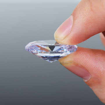 18*25mm White Zircon Sapphire Diamond Oval Cut Loose Gemstones AAA Craft Decorations