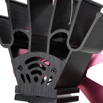 5 Blades Heat Powered Stove Fan For Wood Burner Fireplace Eco Friendly