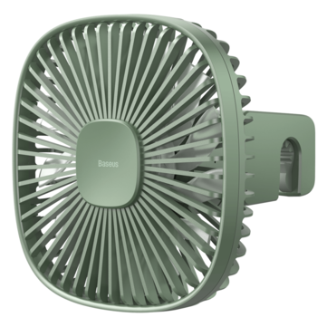 Baseus Portable Car Fan Natural Wind Quiet Magnetic Rear Seat Wireless Charge Cool... (COLOR: GREEN)
