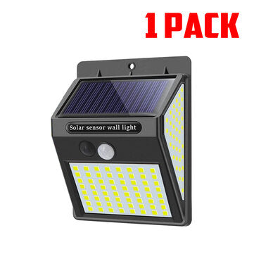 1/2/4Pcs 150 LED Outdoor Solar Powered Light PIR Motion Sensor Garden Security Wa... (QUANTITY: 1PC)