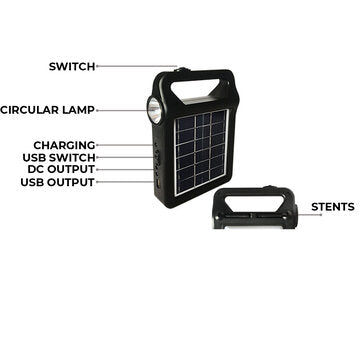 4000MAH Solar System Light Solar Power System Household LED Solar Light with 2DC Output
