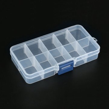 10 Grid Adjustable Electronic Components Project Storage Assortment Box Bead Organizer Jewelry Box P