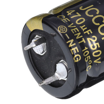 5Pcs 470UF 250V 22x40mm Radial Aluminium Electrolytic Capacitor High Frequency 105C