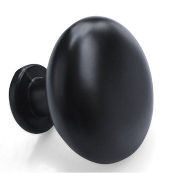 Zinc Alloy Black Solid Round Handle Furniture Handle Cabinet Drawer Wardrobe Pull Single Hole Simple