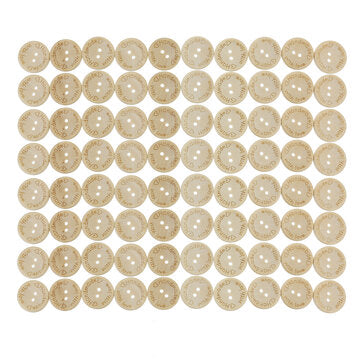 80Pcs Buttons Set 25mm Round Two Holes DIY Button Clothes Making Repairing Accessories For Children