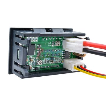3pcs DC 100V 10A 0.28 Inch Mini Digital Voltmeter Ammeter 4 Bit 5 Wires Voltage Current Meter with L