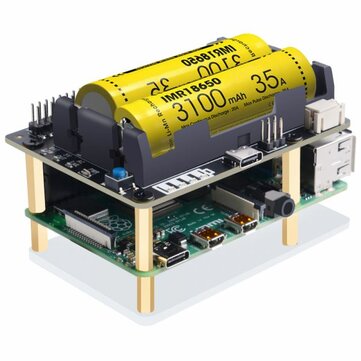 X728 Power Mgt + UPS Board for Raspberry Pi 4B Raspberry Pi x728 UPS & Smart Power Management Board