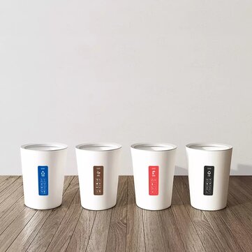 XIAOMI Quange 8.5L Simple Sorting Trash Can Household Ashcan Dustbin (PCS: 4PCS)