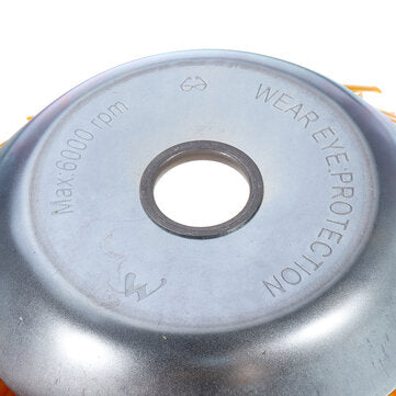 Drillpro 200mm Nylon Trimmer Head Bowl Type Grass Brush Cutter Weeding Brush Wheel for Lawnmower