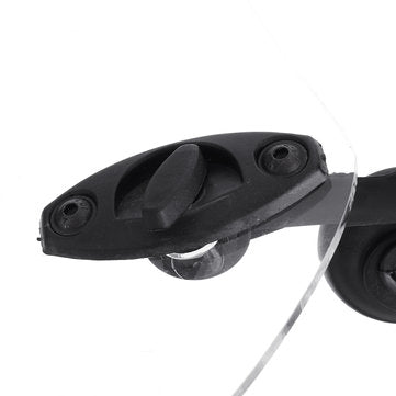 Universal Adjustable Clip On Transparent Windshield Extension Spoiler Wind Small Windscreen Deflecto