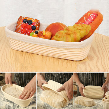 Banneton Bread Pan Bakery Proofing Bread Proofing Basket For Dough Bakery Too... (SIZE: 32X17.5X8CM)