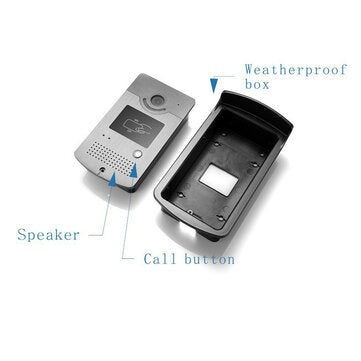 Ennio 701MEID11 Tuya APP Remote Unlock Visual Intercom 7 Inch 1080P Monitor Wifi Video Doorbell Door