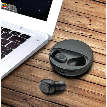 YH-03 Digital Display Headphones TWS Portable Mini Wireless bluetooth 5.0 In-Ear Earphone with Charg