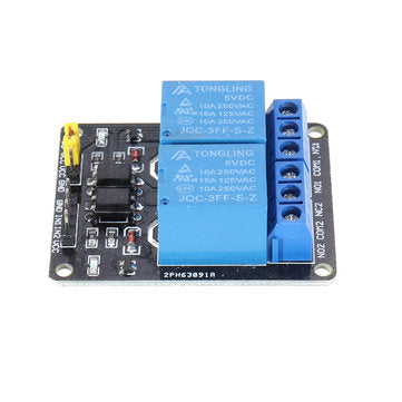 10pcs 2 Channel 5V DC Relay Module Relay Drive Module Control Board