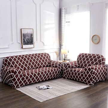 1/2/3/4 Seater Elastic Sofa Chair Covers Slipcover Settee Stretch Floral... (SOFA COVER: SINGLESEAT)