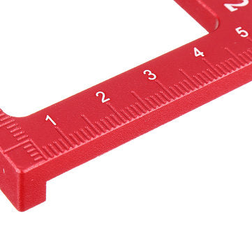 Drillpro ES-2 Aluminum Alloy 45 90 Degree Marking Angle Ruler with Base Height Ruler Woodworking Tri