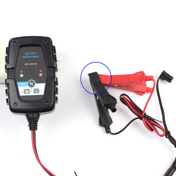 6V 12V 1A Motorcycle Car AGM Pulse Repair Battery Charger SAE 4AH-60AH (PLUG: EUPLUG)