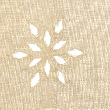 Country Style French Cotton Linen Embroidery Cafe Curtain Home Kitchen Curtain