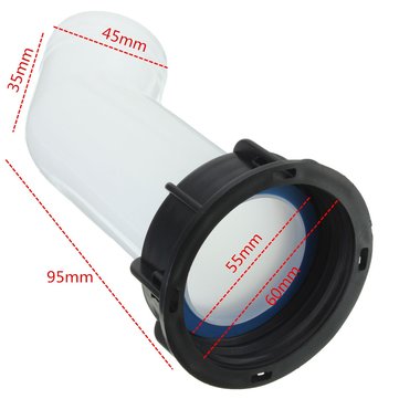 1000L S60X6 IBC Water Tank 2`` Extension Drain Spout Hose Nozzle Tap Cap Thread