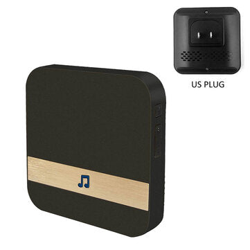 Wireless Door Bell Doorbell Smart Visual Camera Indoor Outdoor Security Chime (PLUG: USPLUG)