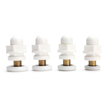 4pc Partiality Shower Bath Door Rollers Runners Wheels Pulleys (SIZE: 27MM)
