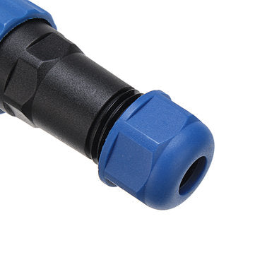 5pcs SP16 IP68 Waterproof Connector Male Plug & Female Socket 2 Pin Panel Mount Wire Cable Connector