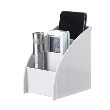 Remote Control Phone Stand Holder Desktop Organizer Home Office Storage Boxes (COLOR1: GREY)