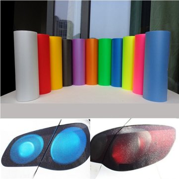 Car Fog Light Vinyl Film Sticker Smoke Flash Point Headlight Taillight (COLOR.: GOLDEN)