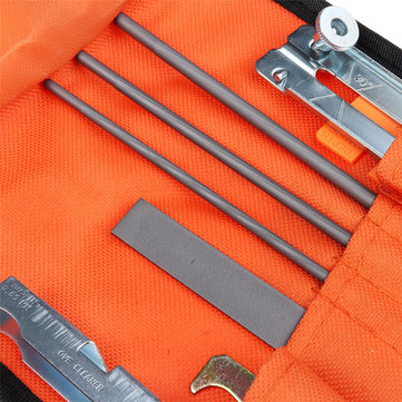 10Pcs Chainsaw Sharpening File Filing Kit Files Tool Chain Sharpener For Stihl Chian Saw With Orange