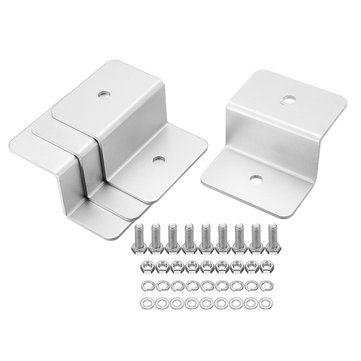 4pcs ZB-04 Solar Panel Mounting Z Brackets Aluminum Alloy Tools Kit for Motorhomes and Yachts