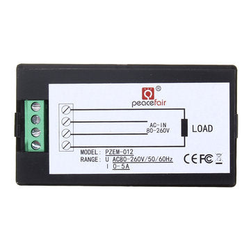 Multifunctional AC LCD Digital Voltage Current Tester KWh Watt Panel Battery Meter Gauge