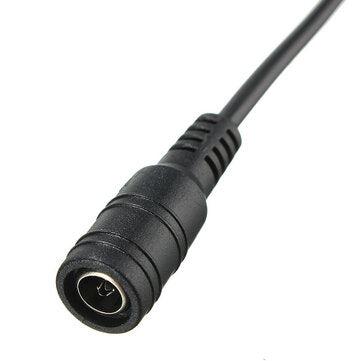 LUSTREON 5.5X2.1mm DC Power Plug Connector Switch Cable for 5050 3528 LED Strip Light 30cm