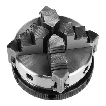SANOU 3/4 Jaws Wood Lathe Chuck 50mm 63mm Manual Chuck Self-centering DIY Metal Wood La... (SIZE: C)