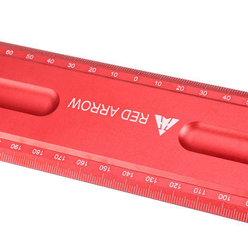RED ARROW 300mm Metric Aluminum Alloy Striaght Ruler Gauge Precision Woodworking Square Measuring To