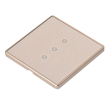 ZB-WS011 Tuya ZB EU Standard 1/2/3 Gang Metal Frame Smart Switch Remote Control Light ... (TYPE: #5)
