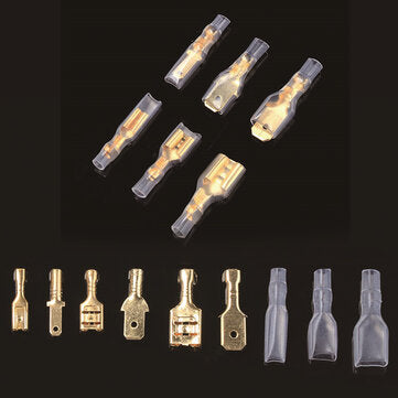 540PCS Non-insulated Male and Female Spade Crimp Terminal Connector Assorted Kit 2.8mm/4.8mm/6.3mm w