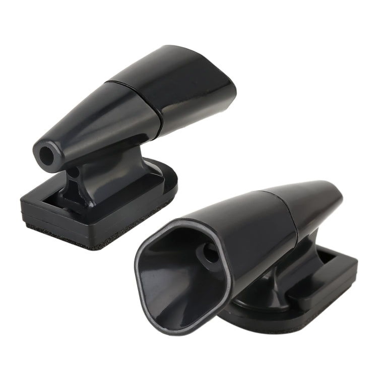 Car ABS Deer Alert Sound Alarm Ultrasonic Wind Power Animal Repeller(Black)