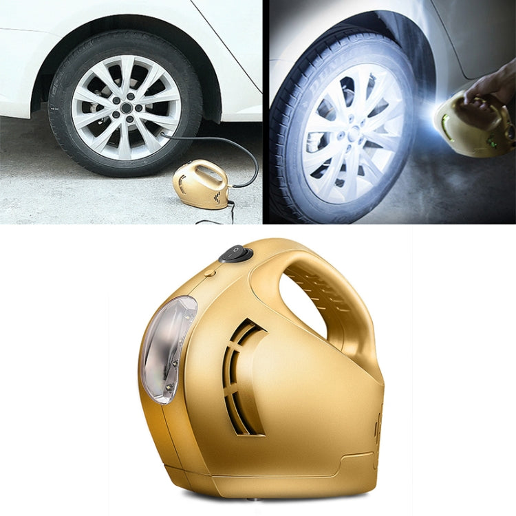 DC 12V 100W Four In One Portable Car Tire Pump Inflatable Pump(Gold)