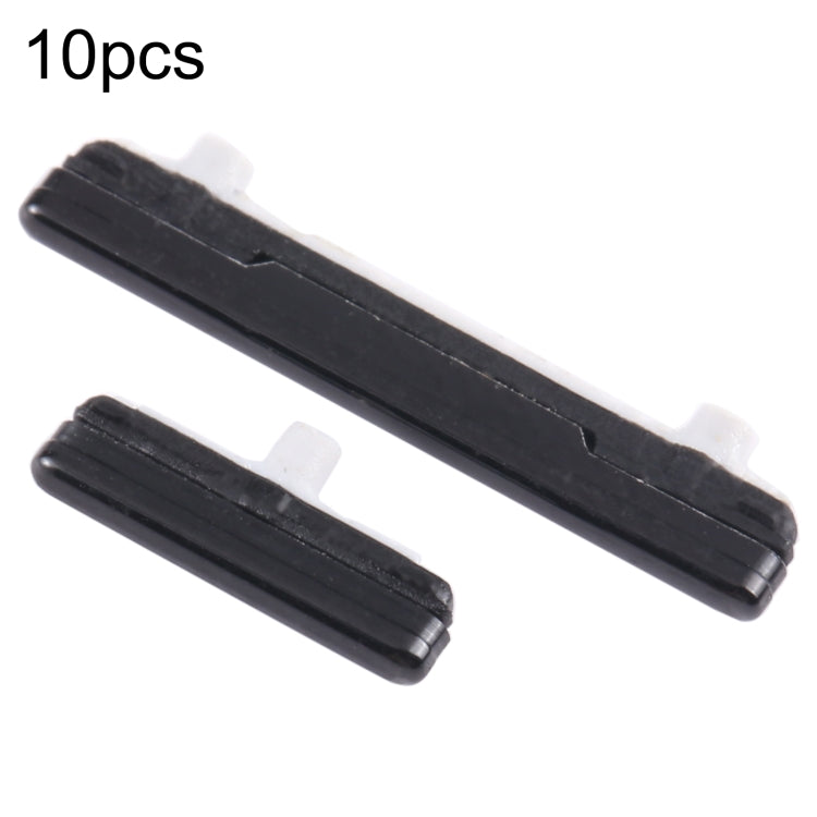 for Samsung Galaxy S21 Ultra 5G SM-G998 10pcs Power Button + Volume Control Button(Black)