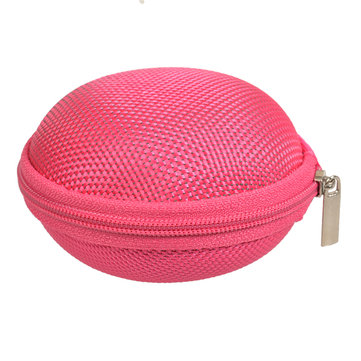 Colorful Carrying Storage Bag Case For Earphone Cable (COLOR.: PINK)