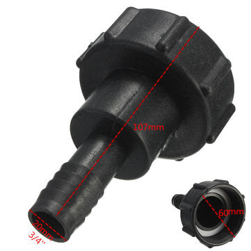 1000L IBC To 3/4 Inch 20MM Water Tank Black Garden Hose Adapter Fitting Tool