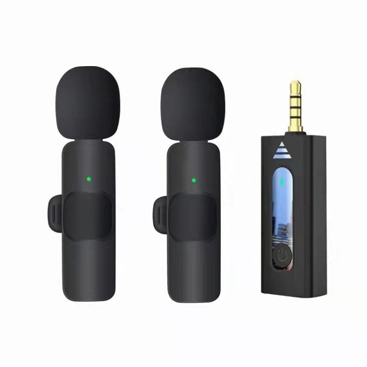 One by Two Lavalier Wireless Noise Reduction Microphone for Phone / Camera / Laptop / MacBook wi...