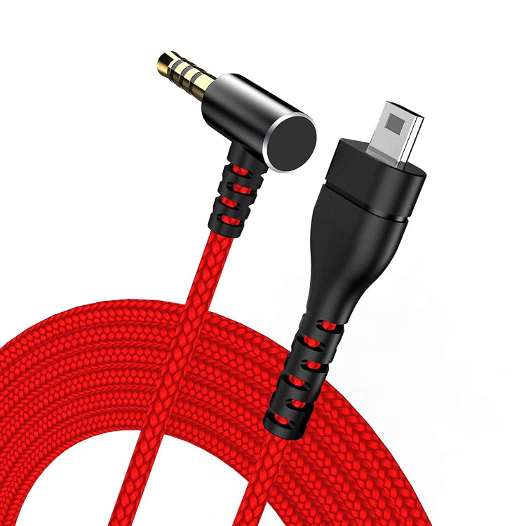 for SteelSeries Arctis 3 5 7 Pro Nylon Weaving Game Headset Cable(Red)