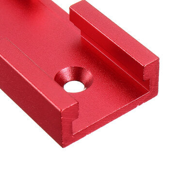 80mm Red T Slot T-track Connector Miter Track Jig Fixture Slot Connector 30x12.8mm For Table Saw Rou