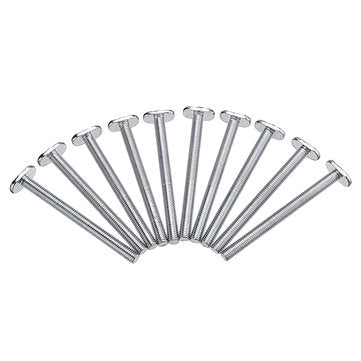 Drillpro 10pcs M8x100mm T-Nut Sliding Screws For 30 Series Miter Track T-Slot Woodworking Tool