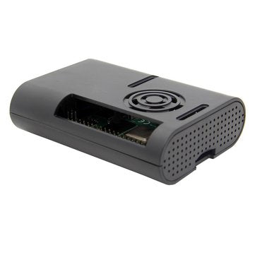 5pcs Black Protective ABS Case Support Cooling Fan for Raspberry Pi 4 Model B