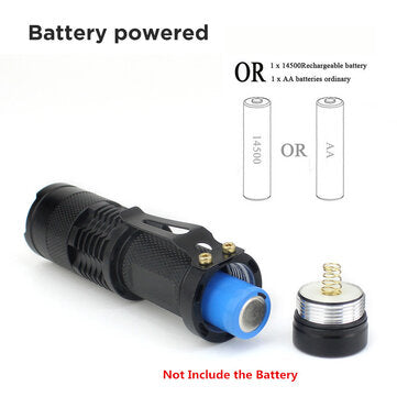 LED UV Flashlight Ultraviolet Torch with Zoom Function Mini UV Black Light Pet Urine Stains Detector