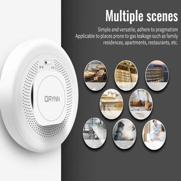 Bakeey ZigBee Tuya Smart Smoke Leak Sensor Detector App Control / Voice Control With Alexa Google As